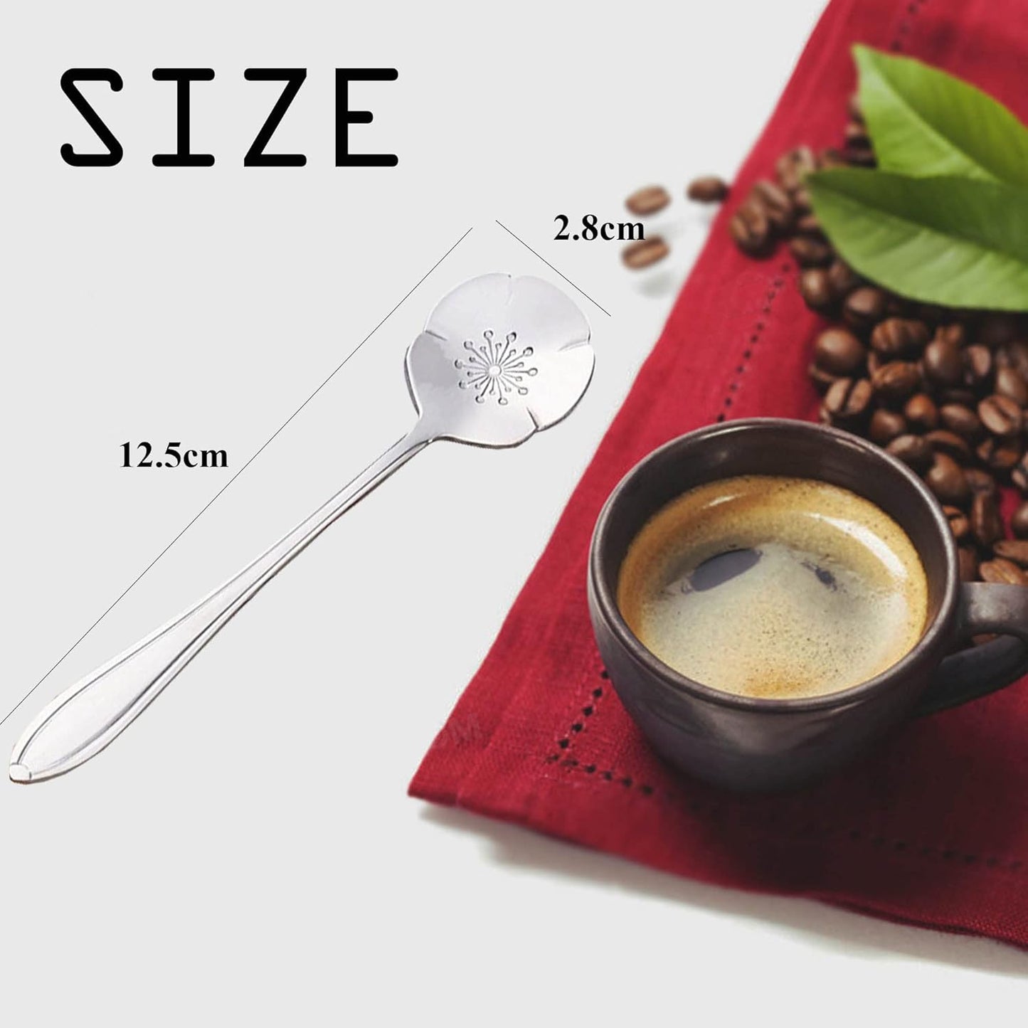 Tea and Coffee Spoons - Flower Designs